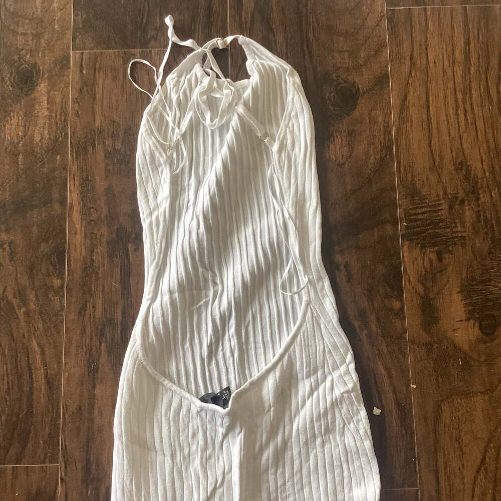 NWOT Open Back Ribbed Knit Dress - Picture 6 of 8